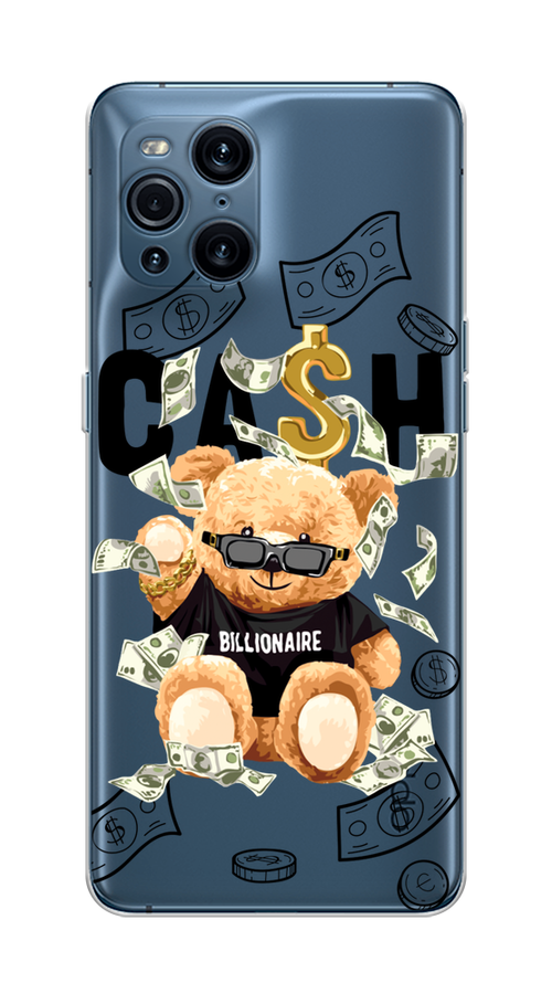 

Чехол на Oppo Find X3 Pro "Big cash", Черный;серый;бежевый, 255750-6