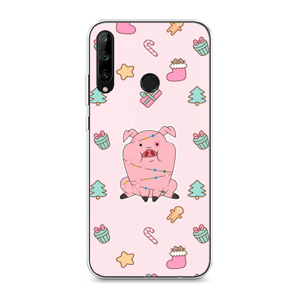 

Чехол на Honor 9C "Розовая свинка", Розовый;зеленый, 612550-5
