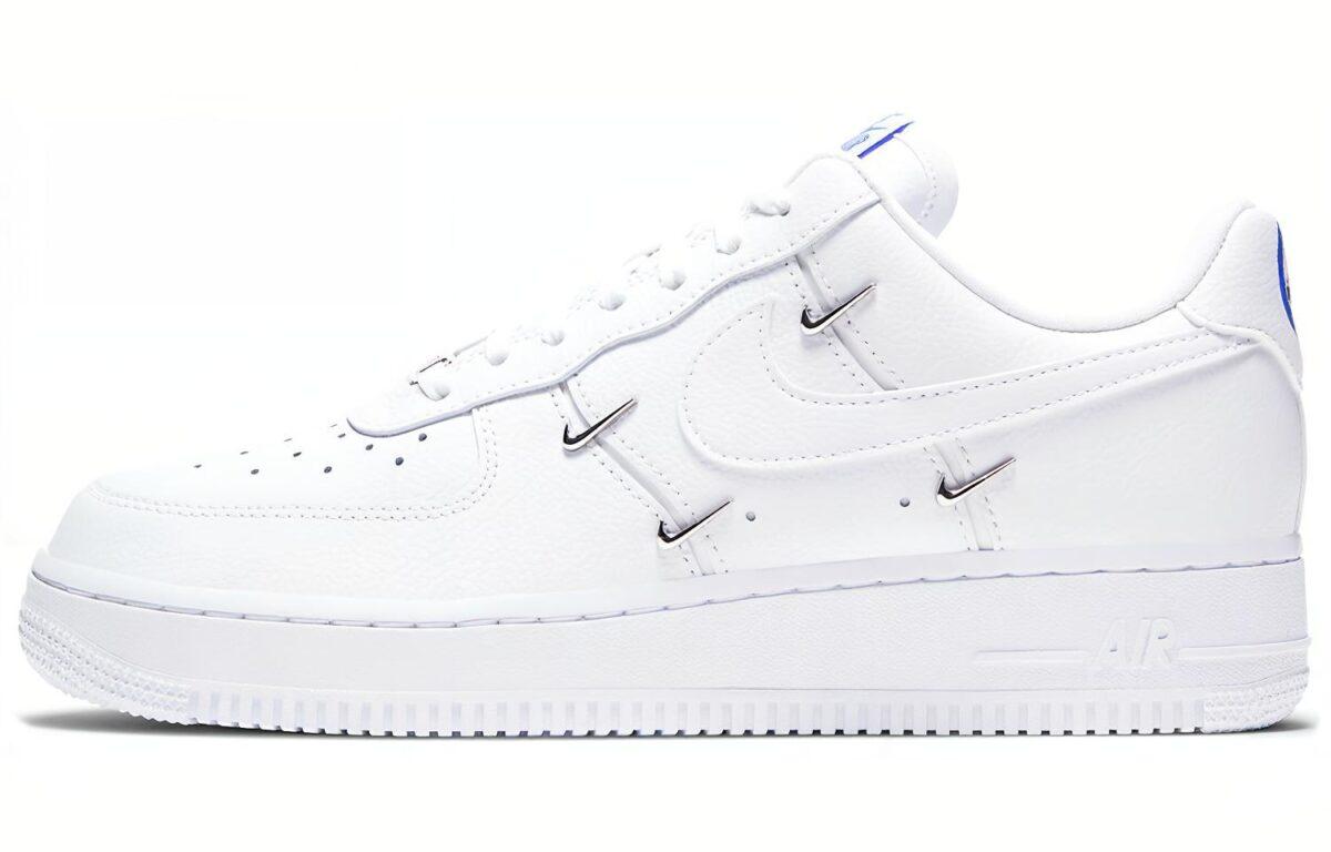 

Кеды унисекс Nike Air Force 1 07 LX Chrome Luxe белые 44.5 EU, Белый, Air Force 1 07 LX Chrome Luxe