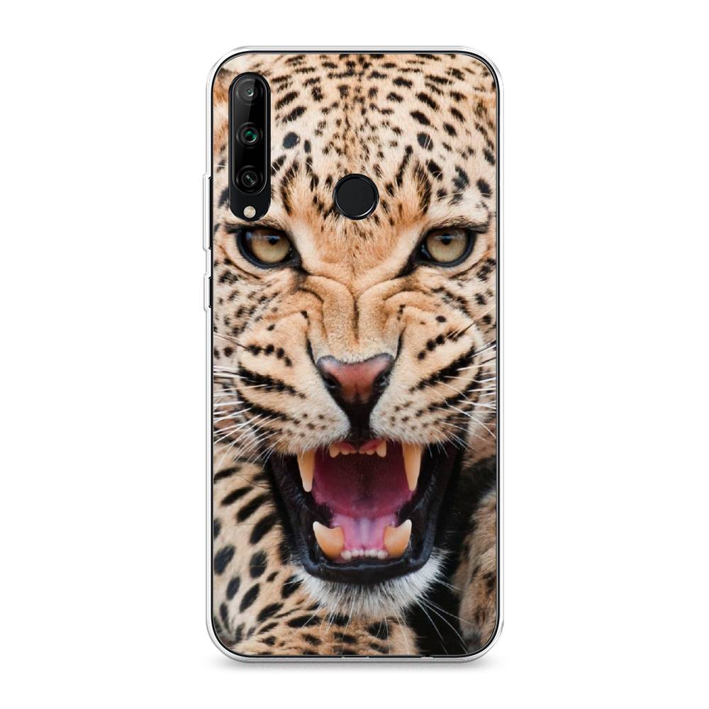 

Чехол на Honor 9C "Леопард 3d", Бежевый;черный, 612550-6