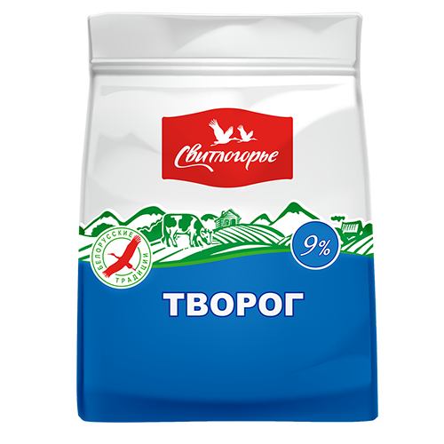 

Творог Свитлогорье 9% БЗМЖ 400 г