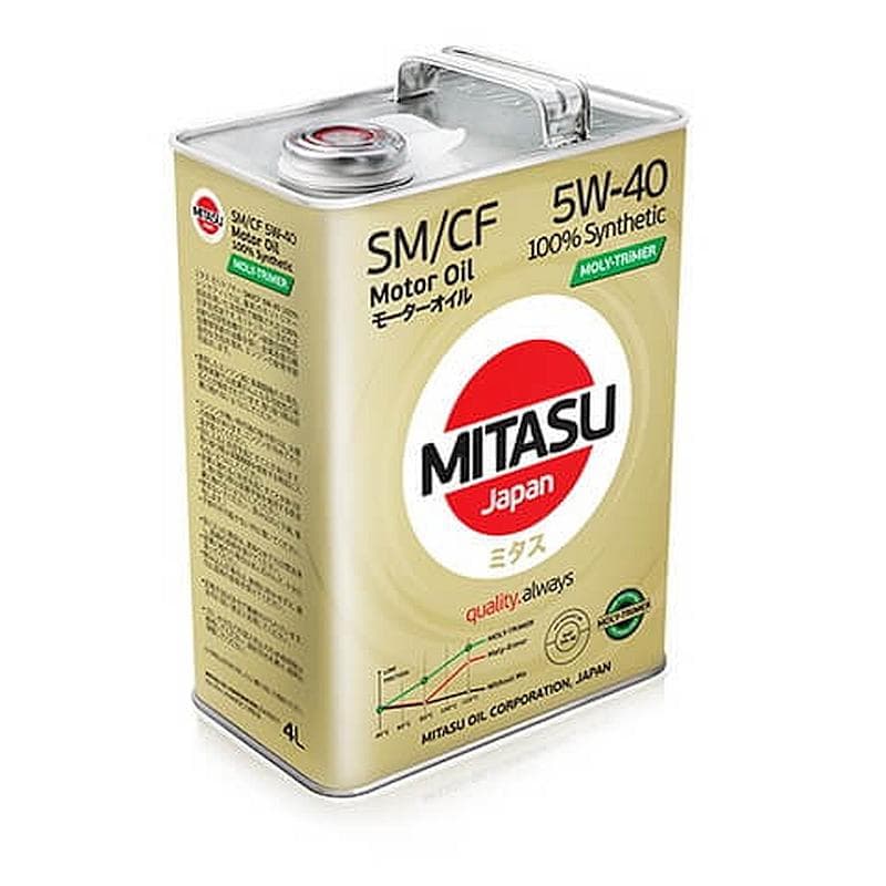 Моторное масло Mitasu Moly-TriMer 5W40 4л