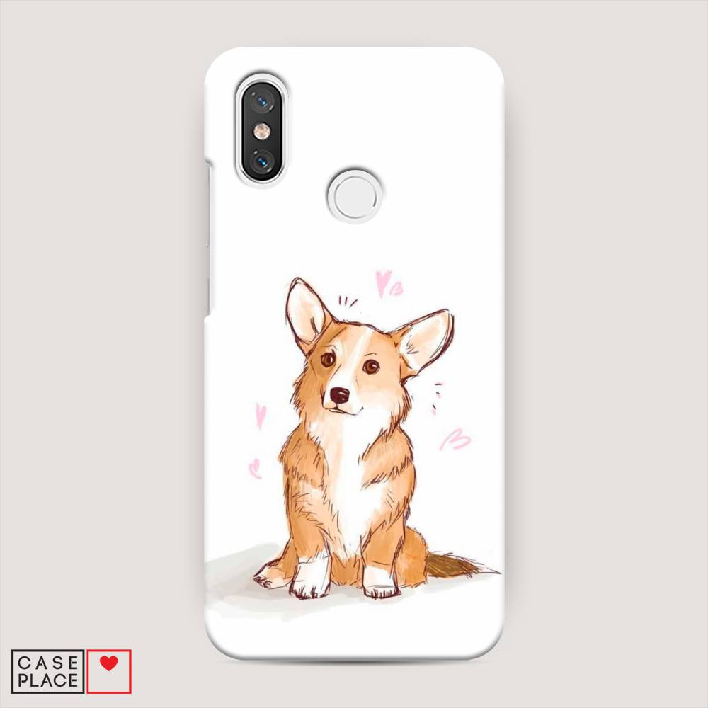 

Пластиковый чехол "Корги любовь" на Xiaomi Mi 8, 33520-1