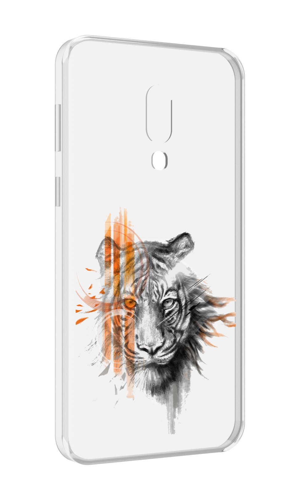 

Чехол MyPads огненный тигр для Meizu 16 Plus / 16th Plus, Прозрачный, Tocco