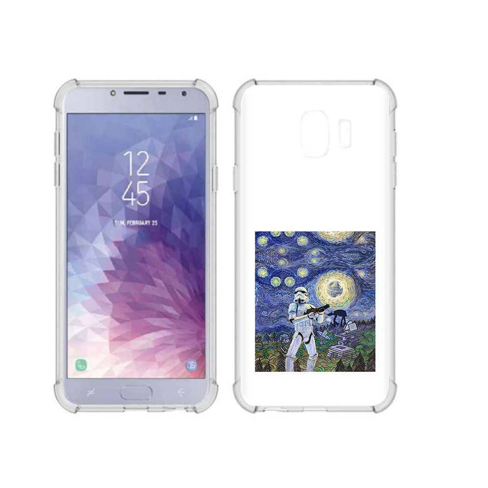 

Чехол MyPads Tocco для Samsung Galaxy J4 (2018) star wars звездная ночь, Прозрачный, Tocco