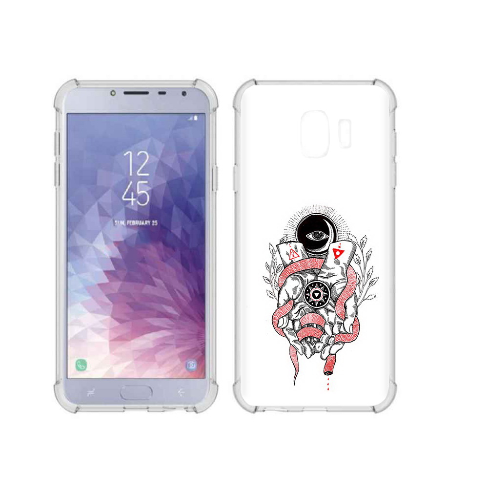 

Чехол MyPads Tocco для Samsung Galaxy J4 (2018) абстрация связанные руки, Прозрачный, Tocco
