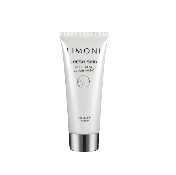 Маска-скраб для лица Limoni White Clay Scrub Mask очищающая, с белой глиной 100 мл