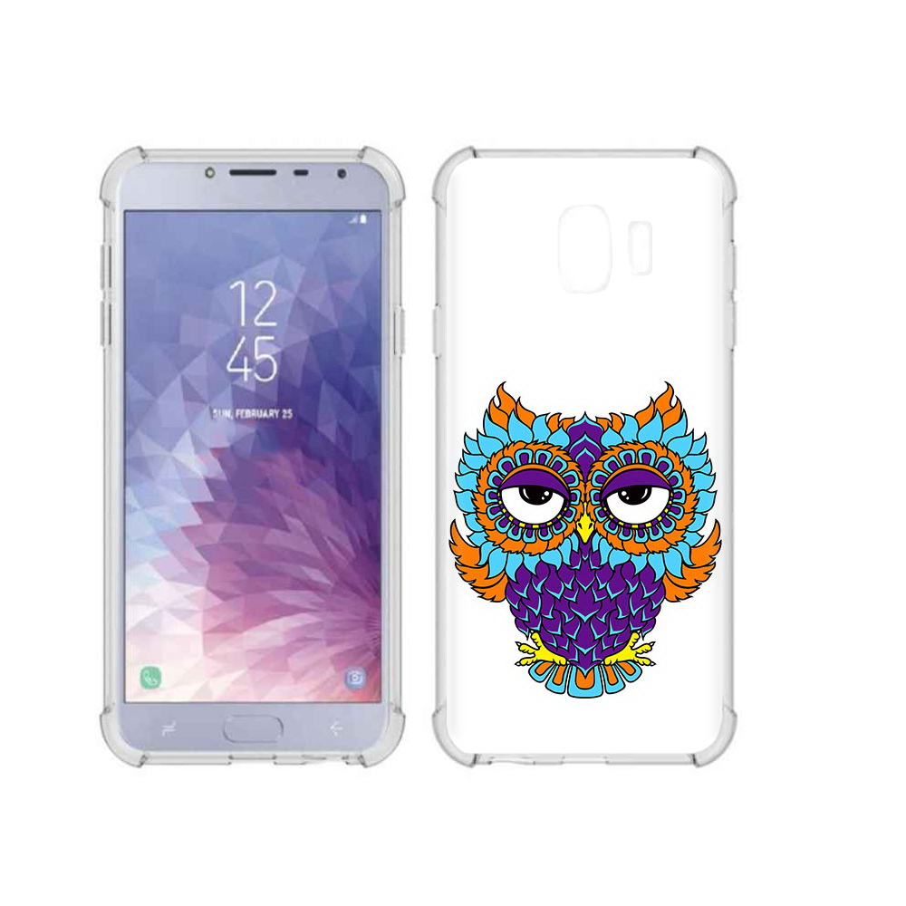 

Чехол MyPads Tocco для Samsung Galaxy J4 (2018) Цветная сова, Прозрачный, Tocco