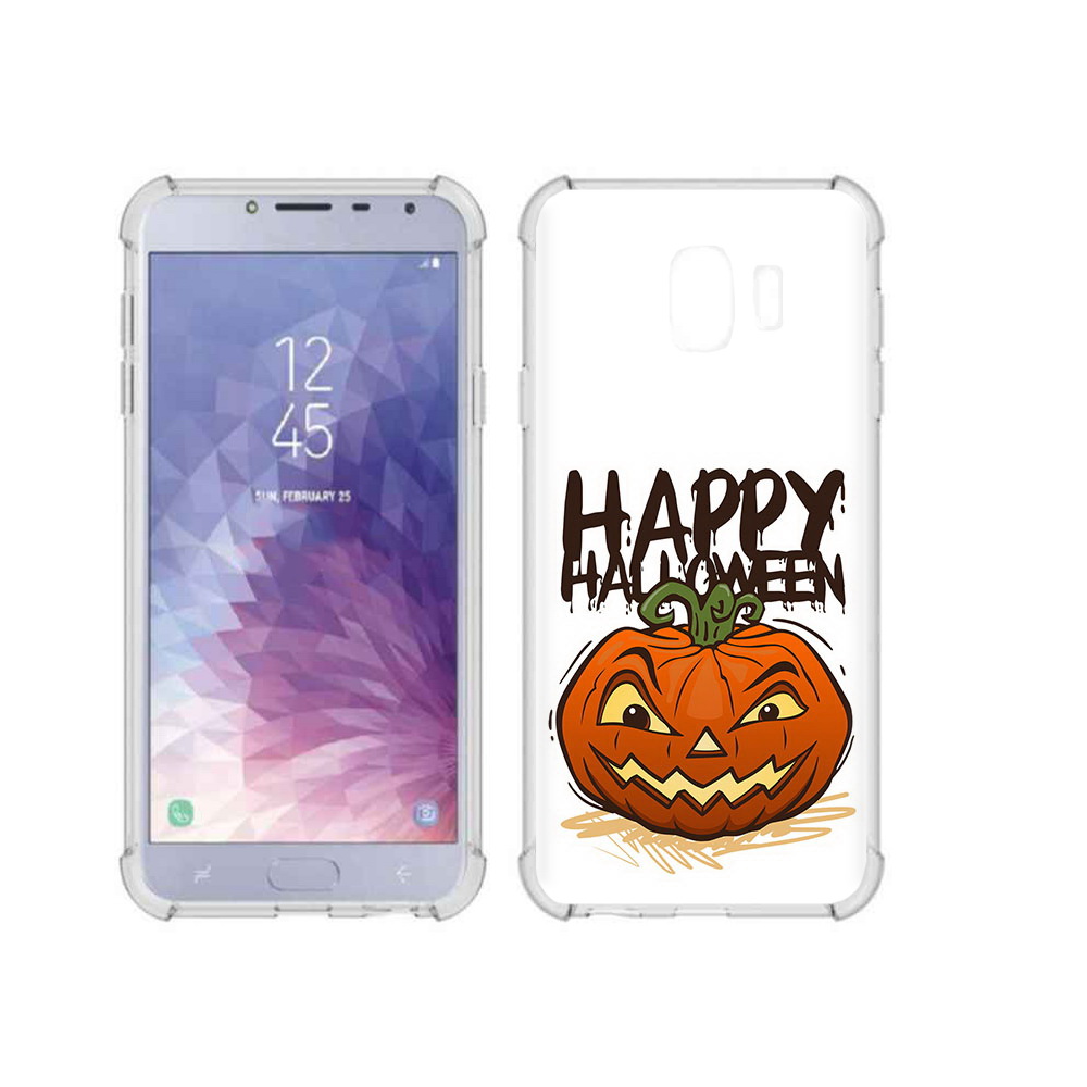 

Чехол MyPads Tocco для Samsung Galaxy J4 (2018) Хэллоуин счастливый, Прозрачный, Tocco