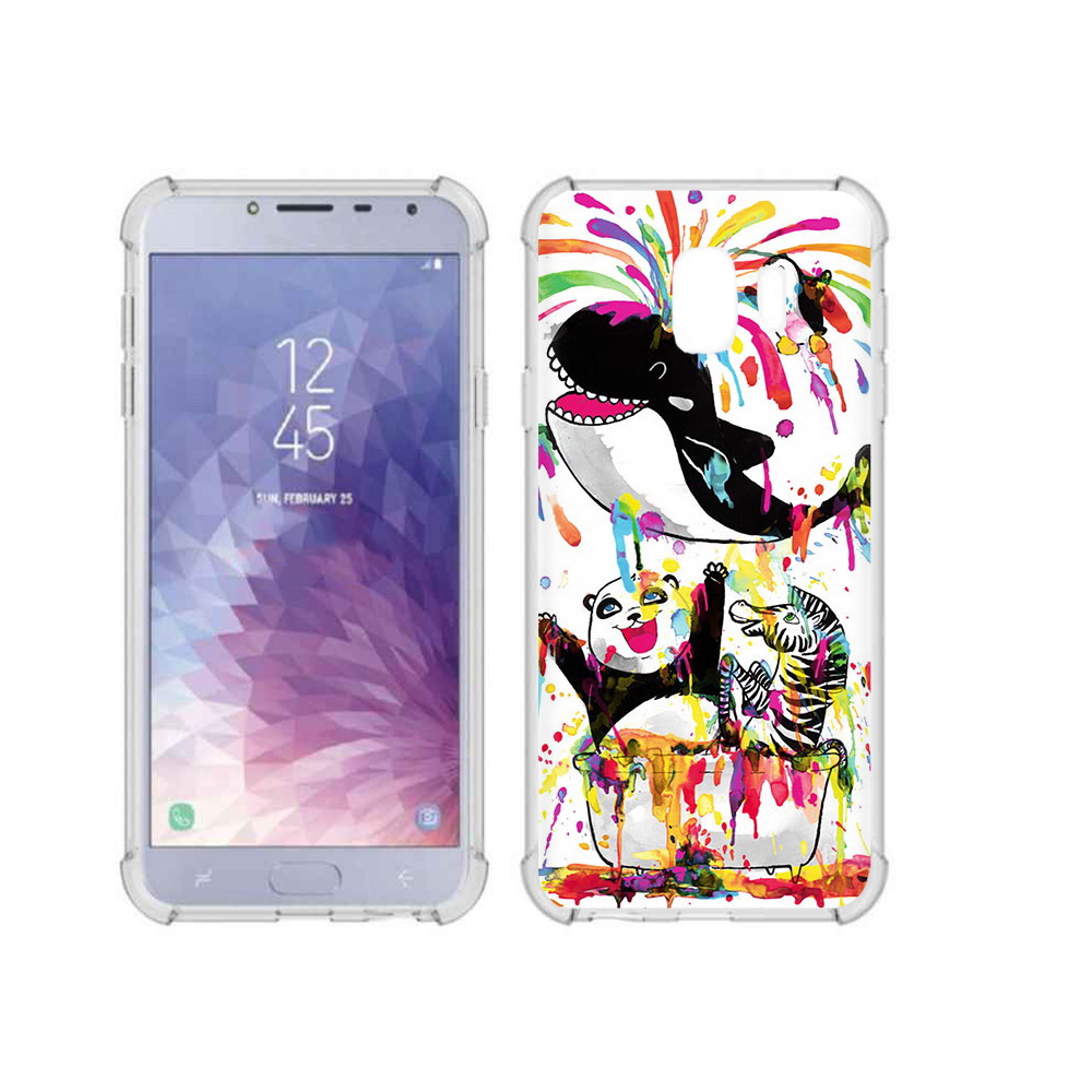 

Чехол MyPads Tocco для Samsung Galaxy J4 (2018) Хиппи кит, Прозрачный, Tocco