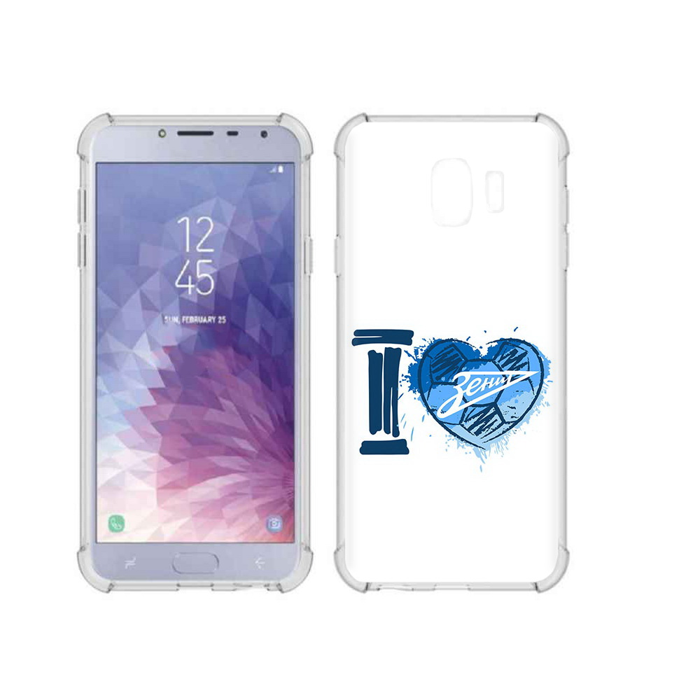 

Чехол MyPads Tocco для Samsung Galaxy J4 (2018) ФК я люблю зенит, Прозрачный, Tocco