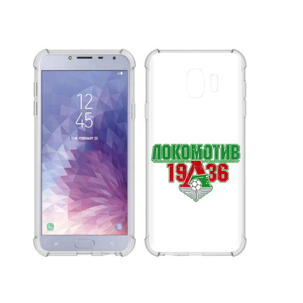 

Чехол MyPads Tocco для Samsung Galaxy J4 (2018) ФК локомотив 1936, Прозрачный, Tocco
