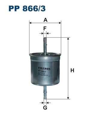 

Фильтр топливный FILTRON PP866/3