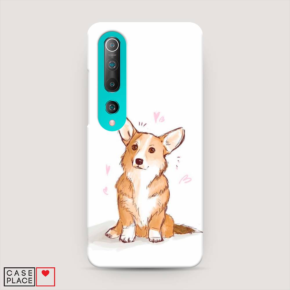 

Пластиковый чехол "Корги любовь" на Xiaomi Mi 10, 37520-1