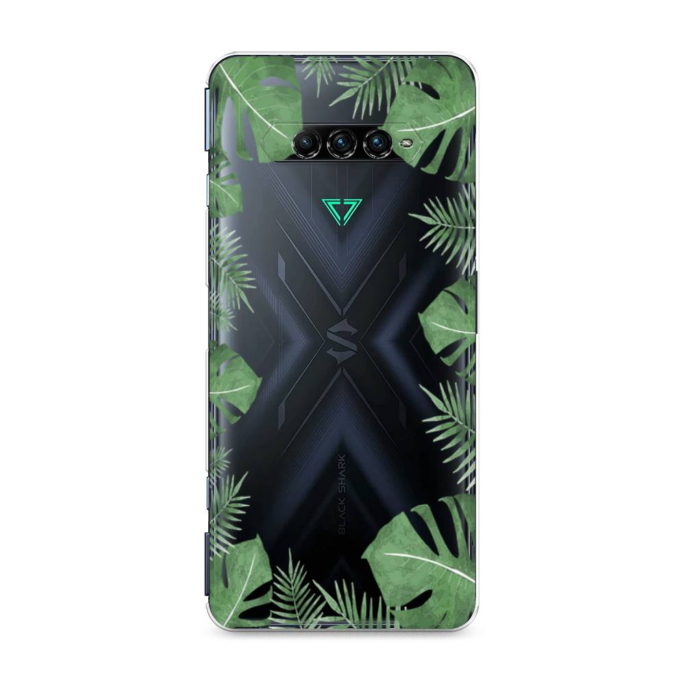 

Чехол Awog на Xiaomi Black Shark 4 pro "Листья папоротника рамка", Зеленый, 317650-8