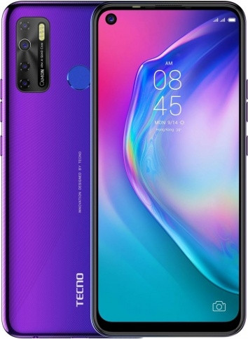 фото Смартфон tecno cd7 camon 15 fascinating purple