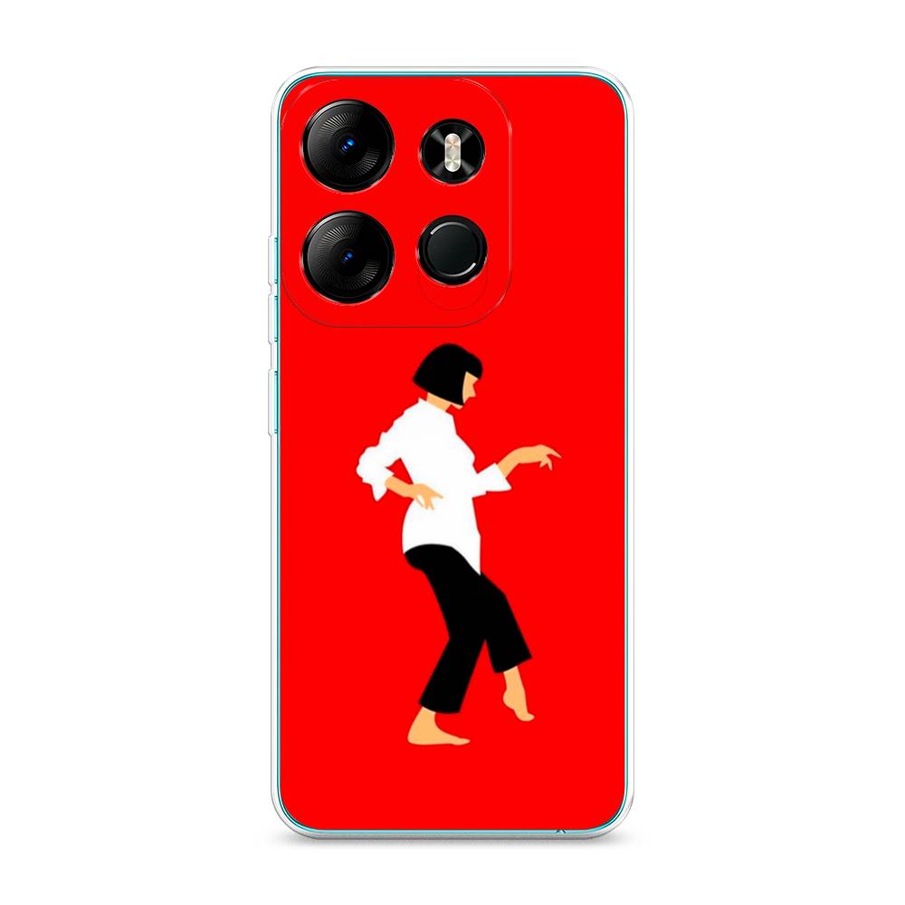

Чехол Awog на Tecno Pop 7 Pro "Криминальное чтиво 1", Красный;белый;черный, 303450-7