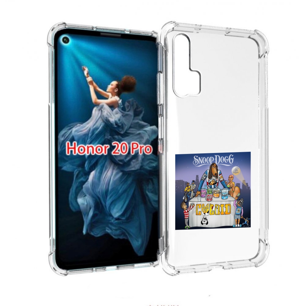 

Чехол Бампер Mypads Snoop Dogg Coolaid Для Honor 20 Pro Противоу, Прозрачный, Tocco