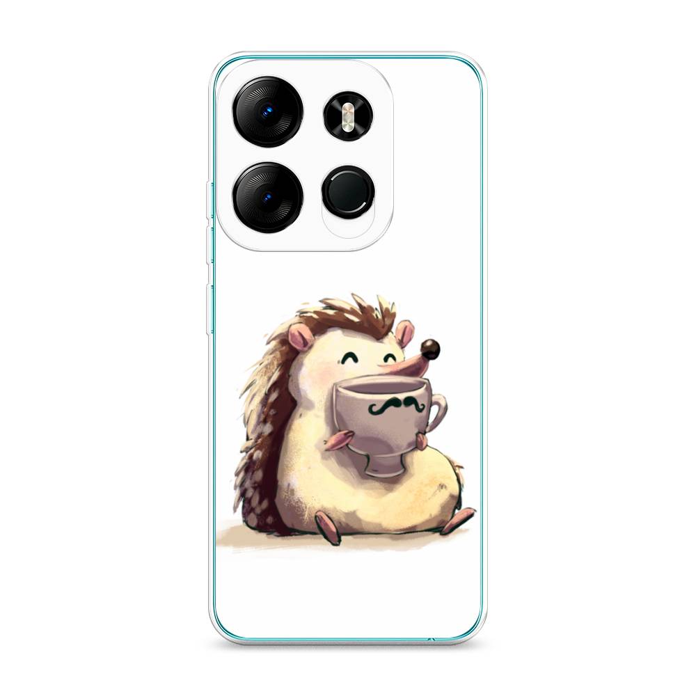 

Чехол Awog на Tecno Pop 7 Pro "Еж кофеман", Белый;коричневый;бежевый, 303450-10