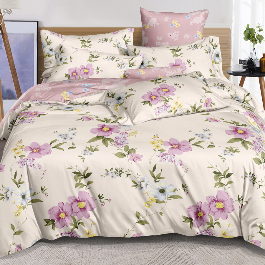 

Постельное белье Cleo Pure Cotton 1.5 спальное с рисунком 100% хлопок, Pure Cotton