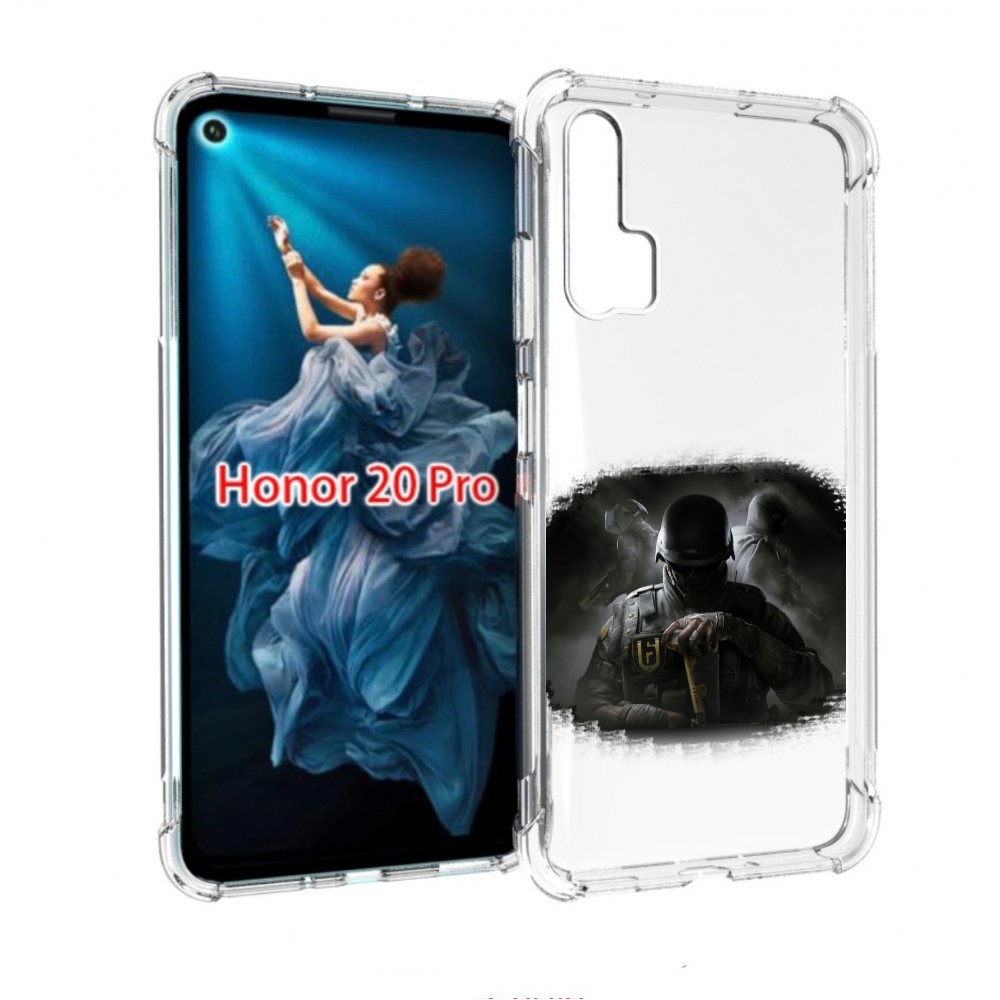 

Чехол бампер MyPads Rainbow Six Siege для Honor 20 Pro противоуд, Прозрачный, Tocco