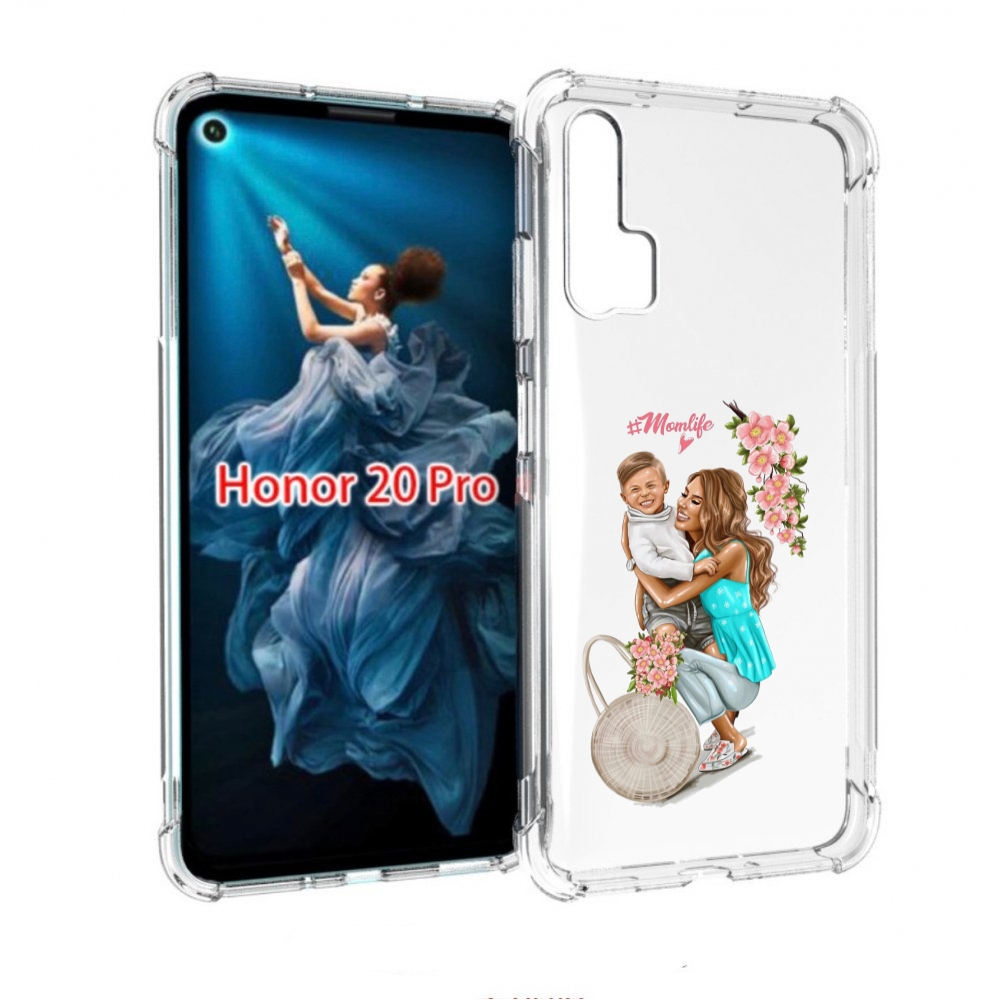 

Чехол бампер MyPads Momlife для Honor 20 Pro противоударный, Прозрачный, Tocco
