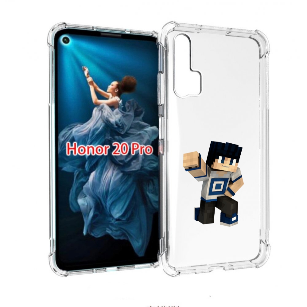 

Чехол бампер MyPads Minecraft-1 для Honor 20 Pro противоударный, Прозрачный, Tocco