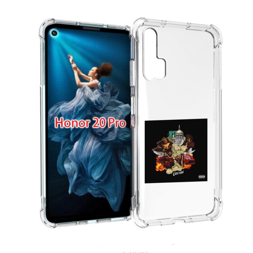 

Чехол бампер MyPads Migos - Culture для Honor 20 Pro противоударный, Прозрачный, Tocco
