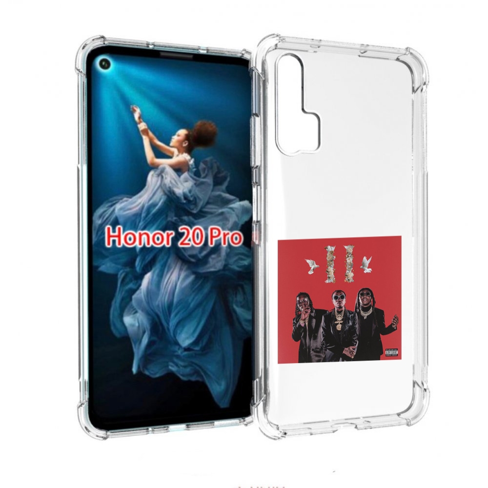 

Чехол бампер MyPads Migos - Culture II для Honor 20 Pro противоу, Прозрачный, Tocco