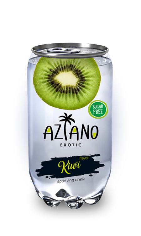 Напиток Aziano Kiwi 0.350л Упаковка 24 шт
