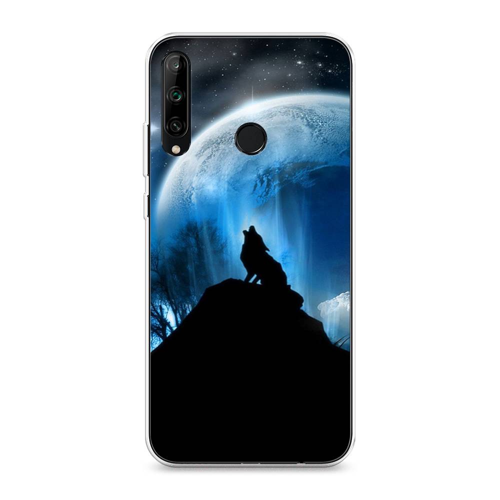 

Чехол на Honor 9C "Волк 2", Синий;черный;белый, 612550-1