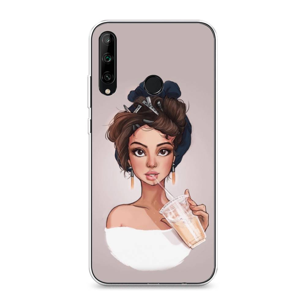 

Чехол на Honor 9C "Девушка с фраппе", Серый, 612550-6