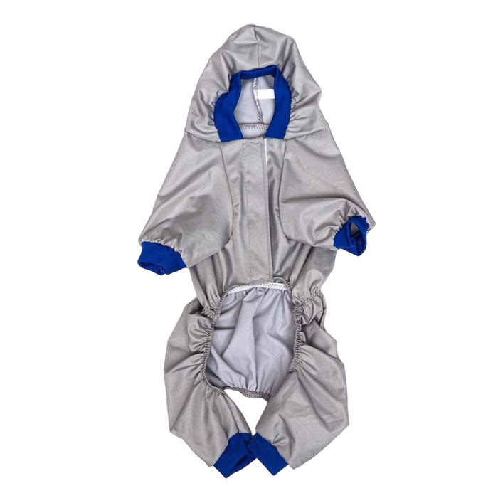 

Комбинезон для животных, без подклада,  (ДС 34-36, ОШ 34-36, ОГ 44-48 см), серый