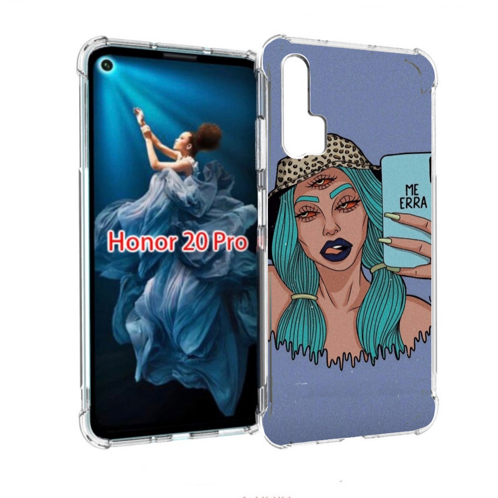 

Чехол бампер MyPads ME Erra женский для Honor 20 Pro противоударный, Прозрачный, Tocco