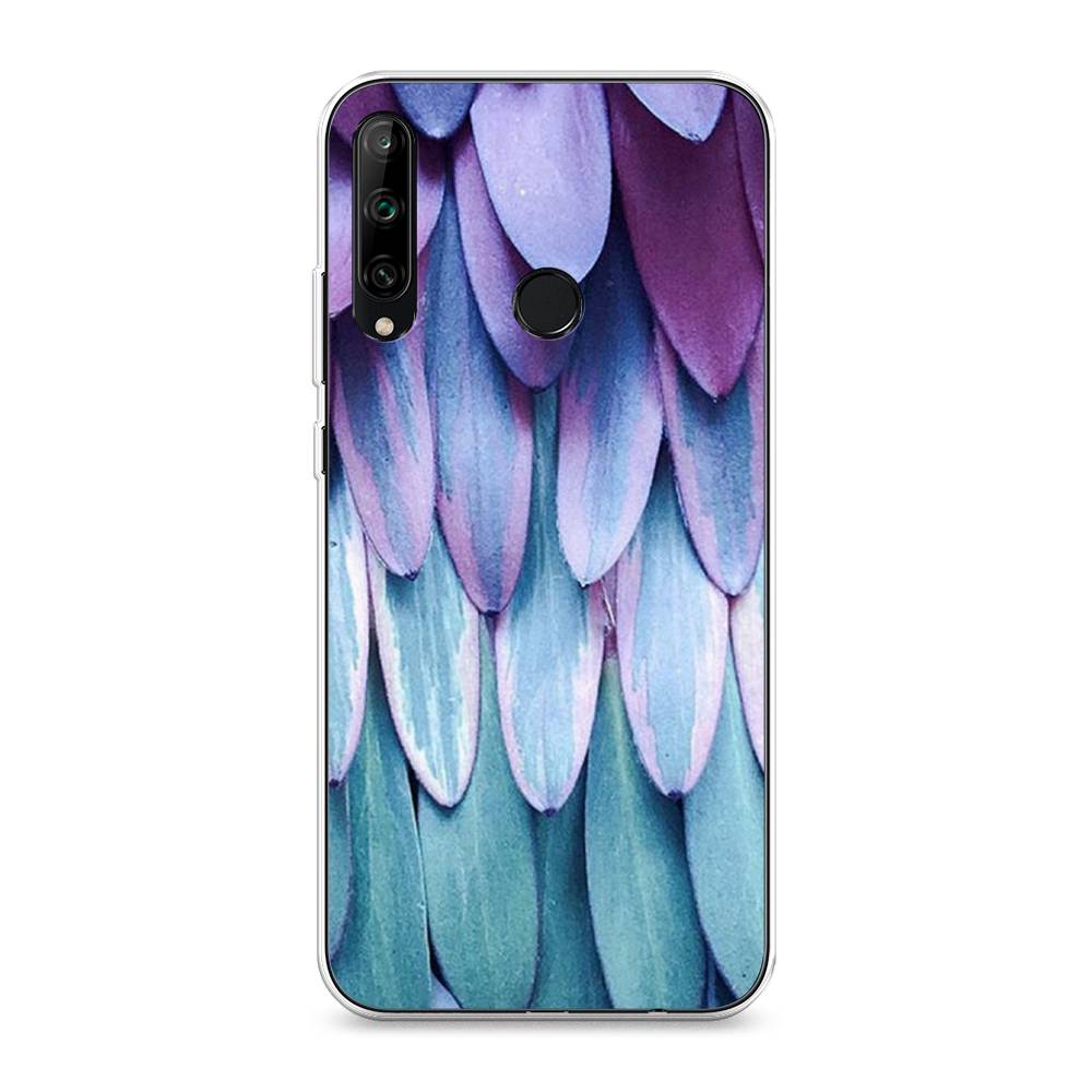 

Чехол на Honor 9C "Синее перо", Фиолетовый;голубой, 612550-3
