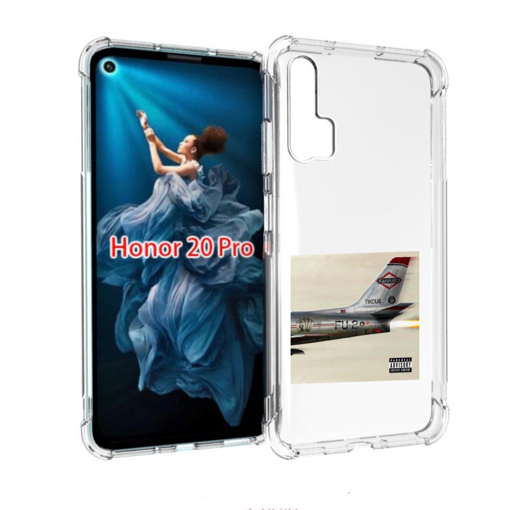 

Чехол Бампер Mypads Kamikaze Eminem Для Honor 20 Pro Противоударный, Прозрачный, Tocco