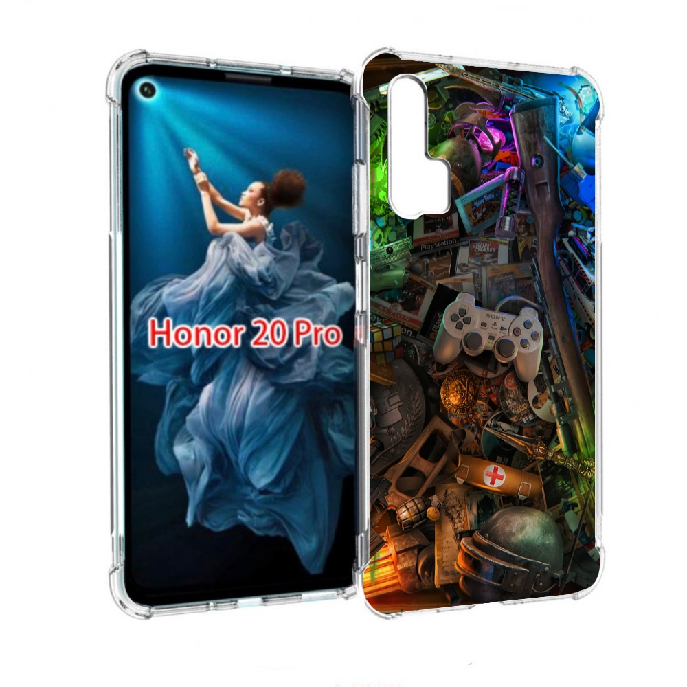 

Чехол бампер MyPads JlaMBcPa6eM для Honor 20 Pro противоударный, Прозрачный, Tocco