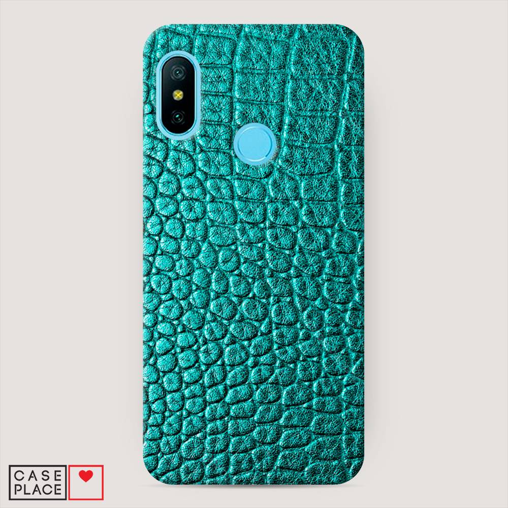 

Пластиковый чехол "Бирюзовая змея" на Xiaomi Redmi 6 Pro, 34020-2