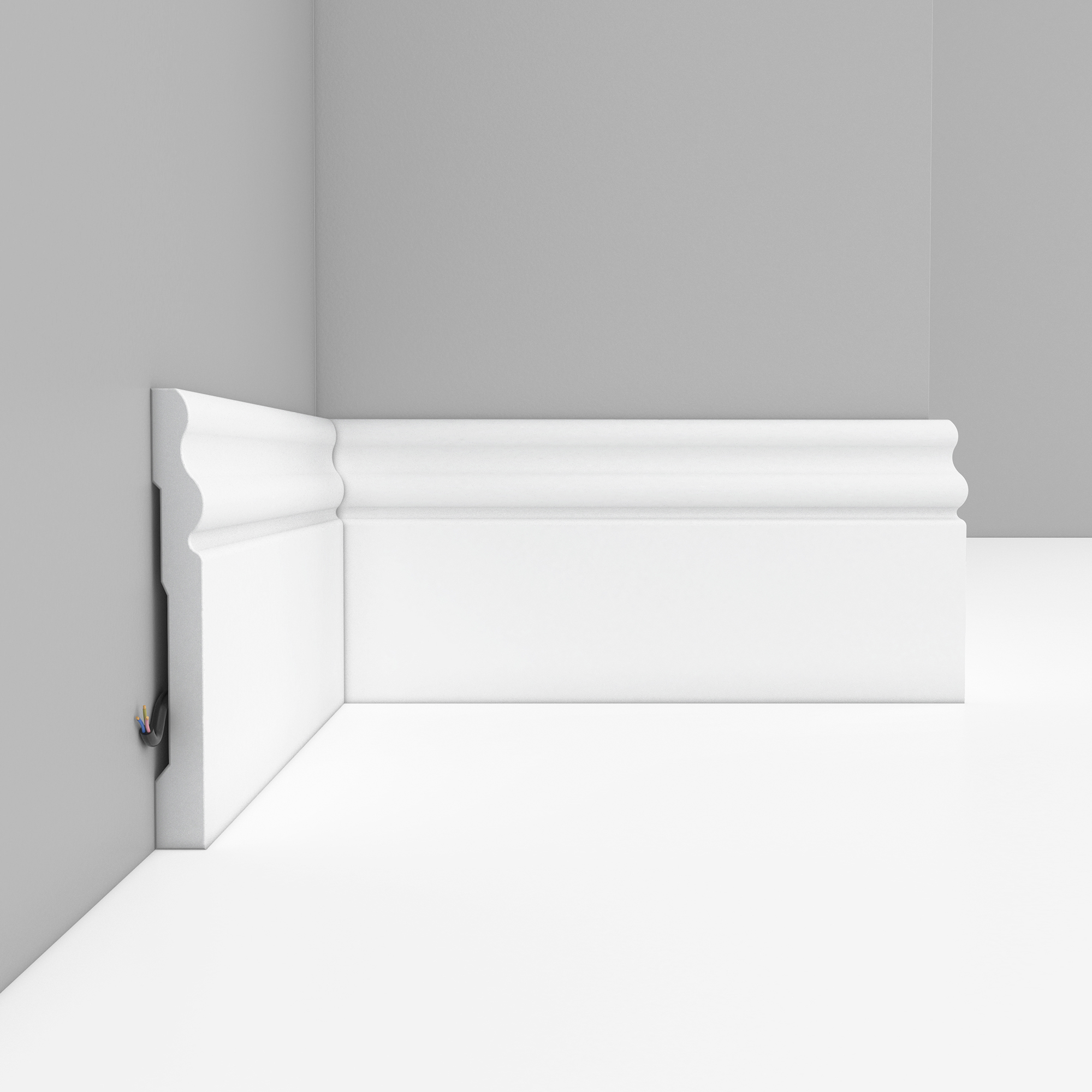 Плинтус напольный Decomaster A015 2000х96х13мм под покраску 13 штук, 13A015