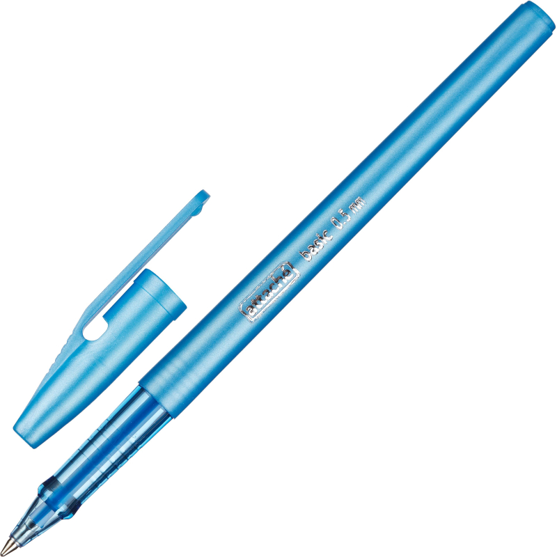 

Ручка шариковая Attache Basic 0,5мм маслян.синий Россия, (10шт.)