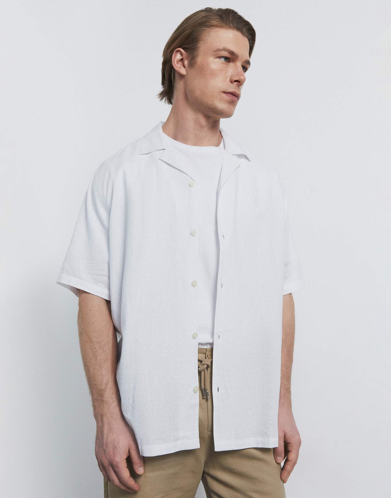 Рубашка мужская Gloria Jeans BWT001523 белый M/182