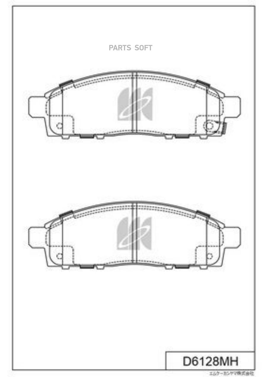 

Колодки Тормозные Дисковые Перед Mitsubishi L 200 05 D6128mh Kashiyama арт. D6128MH