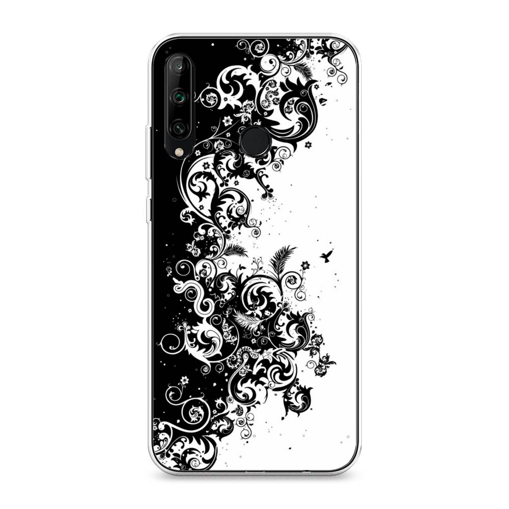 

Чехол на Honor 9C "Черно белый узор", Белый;черный;серый, 612550-3
