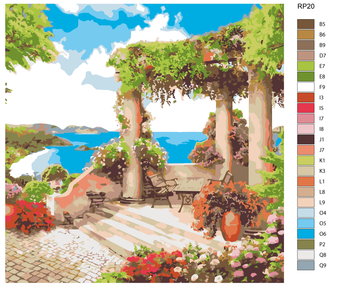 

Картина по номерам, "Живопись по номерам", 100 х 100, RP20, RP20