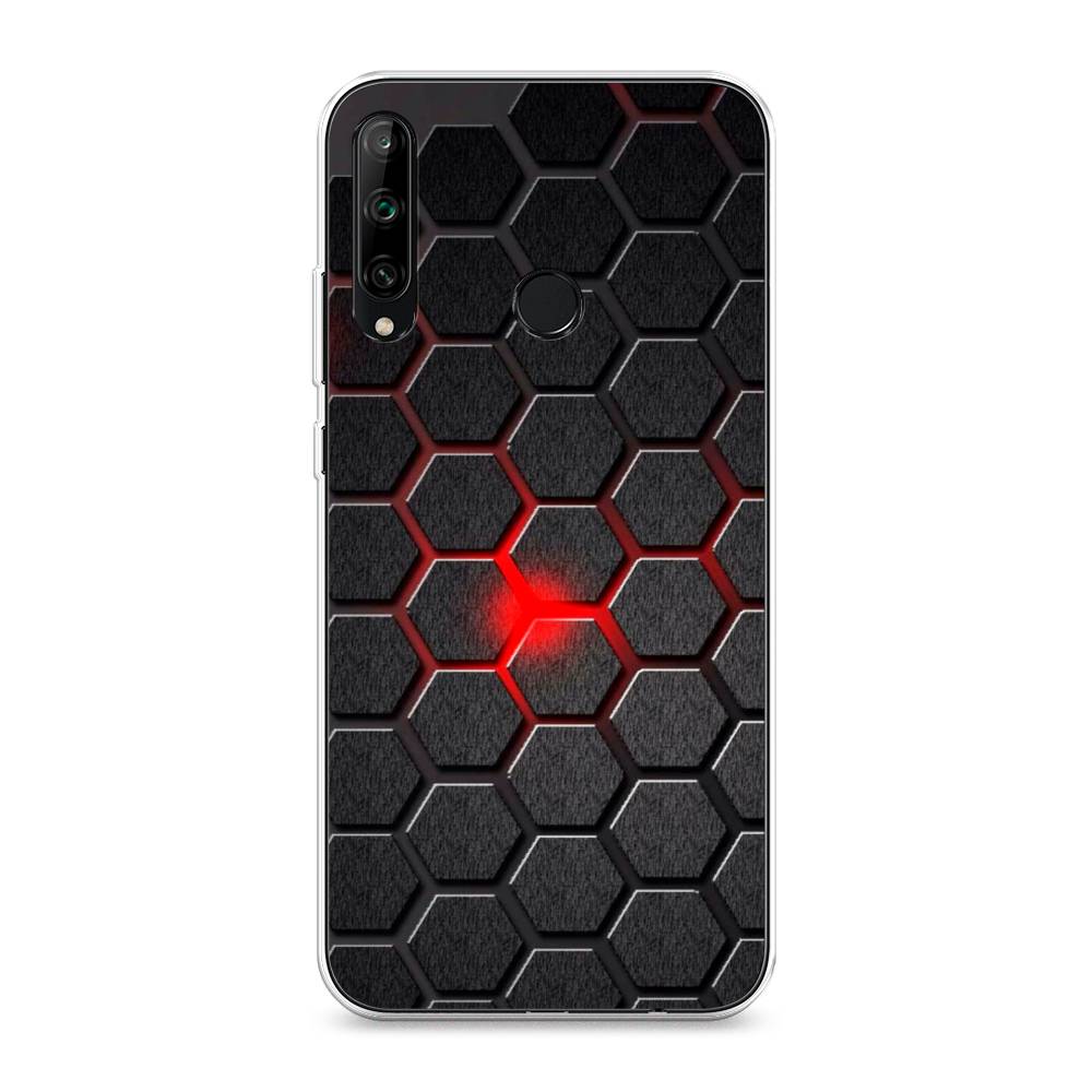 

Чехол на Honor 9C "Соты красные", Красный;черный;серый, 612550-3