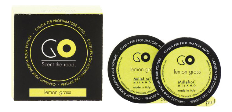 Millefiori Milano Ароматический картридж для автомобиля Лемонграсс Refill Go Lemon Grass