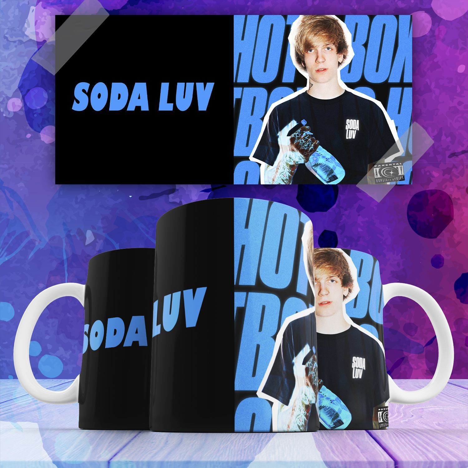 

Кружка Soda Luv хип-хоп исполнитель с принтом 330 мл