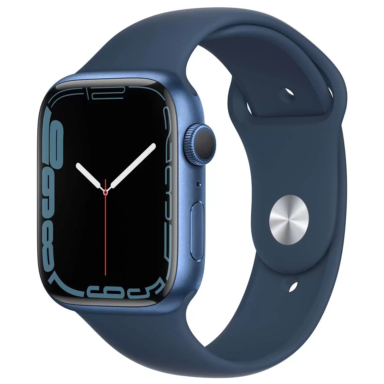 фото Умные часы apple watch series 7 45mm sport band abyss blue (mkn83ll/a) (америка us)