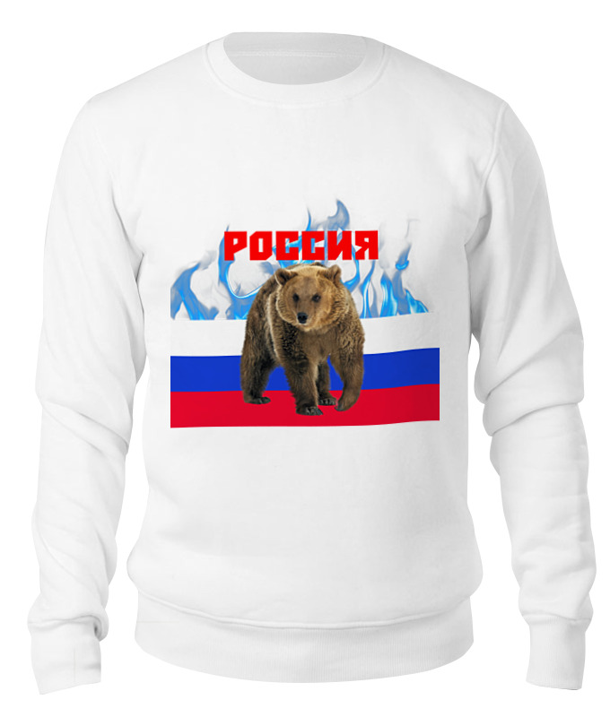 

Свитшот унисекс Printio Россия белый XS, Россия