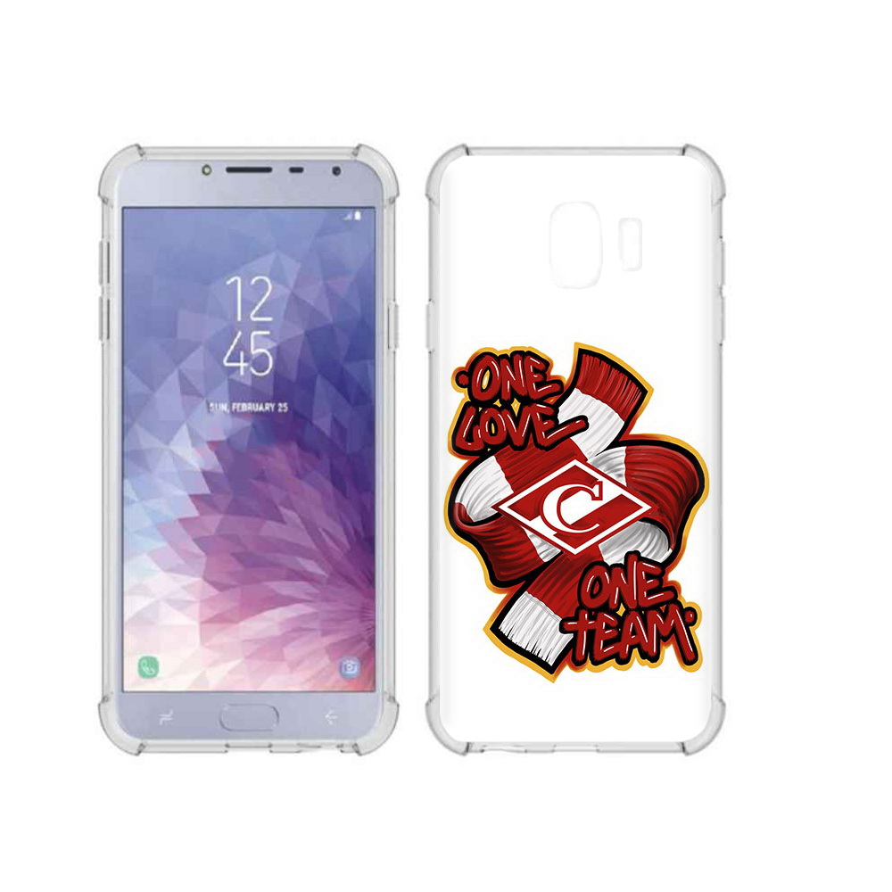 

Чехол MyPads Tocco для Samsung Galaxy J4 (2018) Одна любовь-Спартак, Прозрачный, Tocco